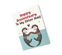 KAHDGSS Lovely Happy Anniversary Card Wedding Greeting Present for Husband or Wife to Celebrate Love