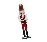 KAHDGSS Marionetas de Navidad de madera para hacer vino, cascanueces, 38 cm, figura decorativa para mantel, centros de mesa, adorno