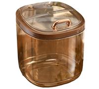 KAHDGSS Modern Desktop Waste Bin Press Lid Sealed Smell Control ABS Trash Can for Small Space Organizers Home Office Decoration Office Desktop Waste Bin