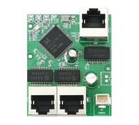 KAHDGSS Módulo conmutador Gigabit Completo portátil de 3 Puertos Placa Base de transmisión de Video Ethernet RJ45 para Redes domésticas Cambio de bajo Consumo de energía
