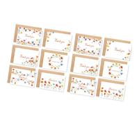 KAHDGSS Multipurpose Foldable Greeting Cards Floral Pattern Party Stationeries for Celebration Invitation Envelopes Handmade Floral Folded Note Cards