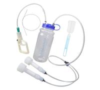 KAHDGSS Ordeñadora manual portátil, bombas de mano al vacío, ordeñadora de cabra para uso doméstico, tapa transparente, ordeñadora de cabras