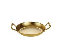 KAHDGSS Paellera Española de Acero Inoxidable con Doble y Sartenes de Cocina con Textura Martillada para Distribución Uniforme del Calor Sartenes Martilladas con Doble