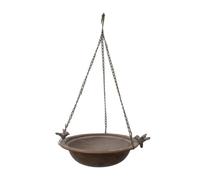 KAHDGSS Pajarera Colgante Decorativa De Hierro Fundido con Puerto Alimentación Abierto para Entusiastas La Observación Aves En Patio Trasero Aves Alentado por La Naturaleza