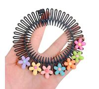 KAHDGSS Peine elástico de círculos completos, soporte Circular de para diadema para cabello para mujeres y niñas, Clips elásticos