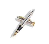 KAHDGSS Pluma estilográfica de Metal, caligrafía de escritura de 0, 5mm para oficina, escuela, negocios, firma, caligrafía esencial