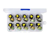 KAHDGSS Precisión Juego de potenciómetro WH148 de 15 mm B1K 2K 5K 10K 20K 50K 100K para Aplicaciones de proyectos electrónicos Profesionales Potenciómetro Permanente