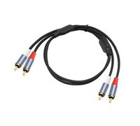 KAHDGSS Professional 2RCA Sound Video Cord Gold Plateds Interfaces PVC Molded Plugs for Stereos Systems Receivers Set Top Boxes