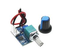 KAHDGSS Regulador De Velocidad del Ventilador De Salida Única 12V 4 Pines Controlador De Velocidad del Ventilador De Potencia para Refrigeración De PC con Perilla Giratoria PWM