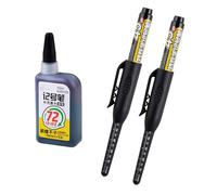 KAHDGSS Rotulador De Punta Larga De 45mm Con Recarga De Tintas De 15ml Bolígrafo De Cabeza Recargable Para Carpintería Proyecto De Construcción 2 Uds.