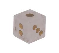 KAHDGSS Round Corner Dices Natural Crystal rol De Juego Matemáticas Terrela Enseñanza Contando para Juegos