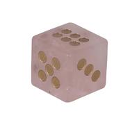 KAHDGSS Round Corner Dices Natural Crystal rol De Juego Matemáticas Terrela Enseñanza Contando para Juegos