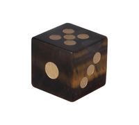 KAHDGSS Round Corner Dices Natural Crystal rol De Juego Matemáticas Terrela Enseñanza Contando para Juegos
