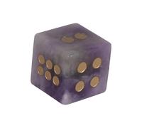 KAHDGSS Round Corner Dices Natural Crystal rol De Juego Matemáticas Terrela Enseñanza Contando para Juegos