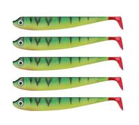 KAHDGSS Señuelos Blandos Que Se Hunden 5 Unidades 9 5 Cm En T Flexible PVC De Doble Color Ideal para Pesca En Agua Lucioperca Señuelos De Pesca De PVC De Doble Color