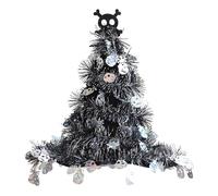KAHDGSS Sombrero de bruja metálico de oropel de PET, peso ligero, cómodo sombrero de bruja para hombres y mujeres, evento de cosplay, decoración del hogar de Halloween, Nigromante de Halloween