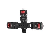 KAHDGSS Soporte De Teléfono Triple Adaptador Montaje Trípode Herramienta Transmisión En 360 Grados para La Cámara Cámara Micrófono Teléfono Fotografía