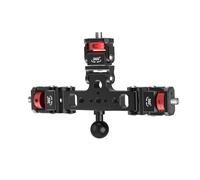 KAHDGSS Soporte De Teléfono Triple Adaptador Montaje Trípode Herramienta Transmisión En 360 Grados para La Cámara Cámara Micrófono Teléfono Fotografía
