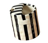 KAHDGSS Taza De Cerámica a Rayas para Beber Taza De Café De Mano con Superior para Sorber Regalo para Día De La Madre Navidad Fiesta De Inauguración De La Casa Taza De Cerámica a Rayas Retro