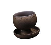 KAHDGSS Taza de cerámica de forma redonda única, divertida taza de bebidas, taza de agua con textura, regalo para los amantes del café, vasos creativos