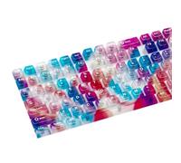 KAHDGSS Teclas Originales para PC De Altura Estándar 132 Teclas con Color Arcoíris Distribución Uniforme De Retroiluminación para Teclados Mecánicos Teclas Resistentes Desgaste