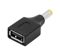 KAHDGSS USB A hembra a conector macho de 2,5 x 0,7 mm, 3,5 x 1,35 mm, 4,0 x 1,7 mm, 5,5 x 2,5 mm, adaptador de carga USB a CC