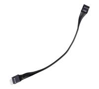 KAHDGSS USB2.0 Cabezal de 9 pines Placa base de computadora Cable de extensión frontal 9P Conexión macho a Cable (20 cm / 30 cm / 50 cm) Placa base USB