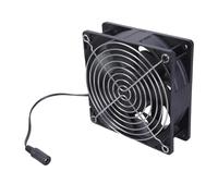 KAHDGSS Ventilador de escape de 12 cm, 12 V, 2,7 A, 6000 rpm, refrigeración de alta velocidad con protector de metal para cocinas y baños