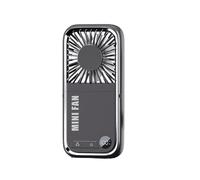 KAHDGSS Ventilador de mano pequeño con 5 velocidades ajustables, silencioso, USB C, recargable, para uso en interiores y exteriores, cumpleaños, vacaciones, refrigeración por hielo ligero