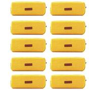 Kahdsvby 10 bolsas cambiadoras para cosméticos, oficina, papelería, bolsa de almacenamiento adecuada para escuelas juveniles, color rosa, Amarillo jengibre