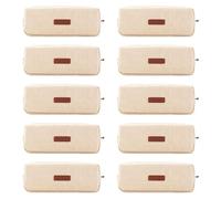 Kahdsvby 10 bolsas cambiadoras para cosméticos, oficina, papelería, bolsa de almacenamiento adecuada para escuelas juveniles, color rosa, Blanco cremoso.