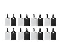 Kahdsvby 20 etiquetas de sublimación para equipaje, piel sintética, transferencia de calor, etiquetas para bolsas de viaje, bolsas de deporte, soporte