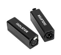 Kahdsvby Aislador de audio profesional Mono-Common-Ground con filtro de ruido acústico para eliminar el adaptador de equilibrio acústico actual