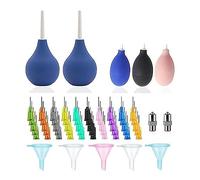 Kahdsvby Botella dosificadora de cerámica de precisión para herramientas de arcilla y arcilla, con aguja y embudo de llenado, adecuado para suministros de cerámica, esmalte de diamante y puntos de