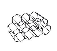 Kahdsvby Botellero de encimera, soporte para de vino, pequeño estante para vino, soporte para vino de pie independiente, color negro