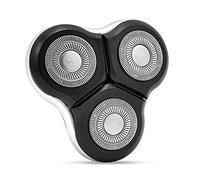 Kahdsvby - Cabezal de repuesto extra flotante (3 cuchillas de afeitar, repuesto para barba flotante, cabeza adicional, acero inoxidable, resistente al agua