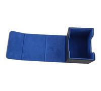 Kahdsvby Caja de Baraja de Cartas Coleccionables Organizador de Tarjetas Almacenamiento Cajas de Cartas de Juego Coleccionables Contenedor Protector para MáS de 100 Cartas Azul