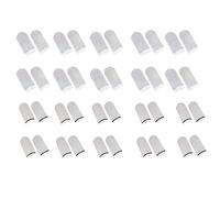 Kahdsvby Cunas para Dedos para Juegos Transpirable Antisudor Pantalla TáCtil Cunas para Dedos Vidrio Fibra Plateada TeléFono MóVil Toque Guantes Antideslizantes