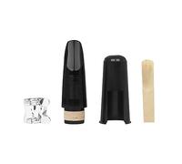Kahdsvby Juego de cabeza de flauta de clarinete, clip de metal de cuatro piezas con rosca, cabeza de corcho ABS, pieza de silbato de sombrero, boquilla de silbato negra, fuerte y duradera
