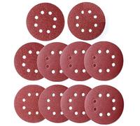 KAHEIGN 100 Piezas Discos De Lijado, 125 Mm Gancho Y Bucle 8 Agujeros Almohadillas De Arena, Granos 40/60/80/100/120/180/240/320/400/800 Papel De Lija Para Lijadora De órbita Aleatoria De 5 Pulgadas