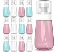KAHEIGN 12 Piezas Botellas Pulverizadoras, 100ml Bote Spray Fina Antifugas Mini Pulverizador Vacío Envase de Viaje Rellenable para Perfumes Cuidado de Piel Maquillaje Loción Tónicos (3 Colores)