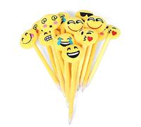 KAHEIGN 24 Piezas Bolígrafo Emoji, 21cm de Peluche Suave y Bonito Regalo de Cumpleaños para Niños Llenador de Bolsas de Fiesta