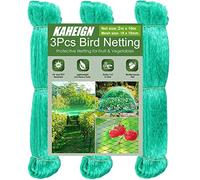 KAHEIGN 3 Piezas Red Anti-pájaros, 2m x 10m Jardín Red De Malla De Plantas Malla para árboles Frutales para Viñedos, Hortalizas, Flores, Plantas, Cercas (Verde)