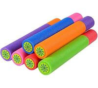 KAHEIGN 6Pzs Pistolas De Agua para Niños Pequeños, 33CM Pistola De Agua De Espuma De Colores Mezclados Juguetes De Playa Pistola De Chorro Desintegrador De Agua para Piscina Jardín (6 Colores)