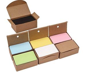 KAHEIGN 700 Piezas Tarjetas De Papel Kraft, 7 Colores Tarjeta De Mensaje Kraft En Blanco Cartas De Negocios Tarjeta De Vocabulario Fichas Tarjetas De Etiquetas De Regalo De Bricolaje