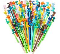 KAHEIGN 80 Piezas Bolígrafos de Tinta de Gel de Dinosaurio, 16 Estilos Lindos Bolígrafos de Tinta de Gel de Dibujos Animados Bolígrafo Fríos de Tintas Negra de 0,5mm Divertidos Bolígrafo de Tintas