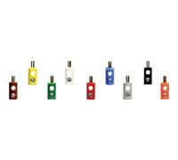 Kahlert Licht - Enchufe con agujero en cruz, color marrón