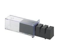 KAI Seki Magoroku afilador de diamante y cerámica para hojas afiladas en un solo lado - Granulación cerámica 150 (2x), diamante 270 (2x), cerámica 1000 (2x) Dimensiones 13,8 x 5,1 x 5,7 cm