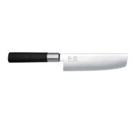 Kai Wasabi 6716N Black Nakiri - Cuchillo picador, cuchillo de cocina de acero inoxidable, 16,5 cm