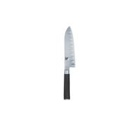 KAI Cuchillo Santoku con filo alveolado Shun Classic 18cm plata